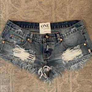 One Teaspoon Denim Shorts